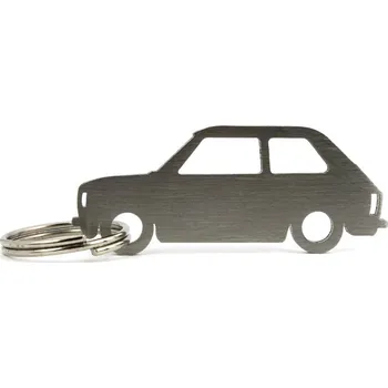 Fiat 126p klíčenka z nerezové oceli
