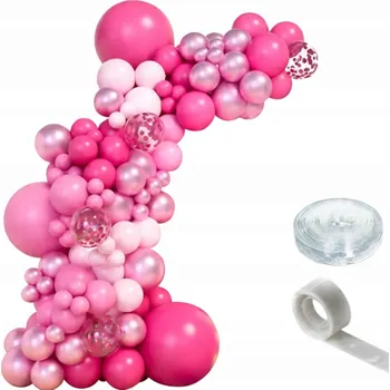 Balónek BALÓNKOVÁ GIRLANDA SADA MODRÉ BALÓNKY KONFETY PÁSKA LEPIDLO 111ks