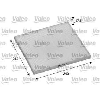 Ventilátor topení a klimatizace Filtr, vzduch v interiéru VALEO 698895
