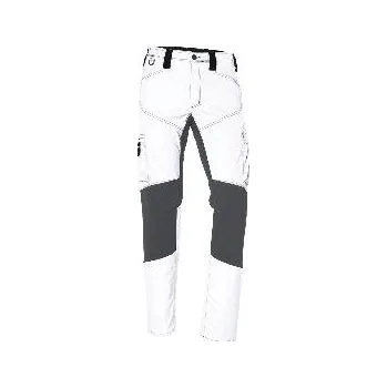 montérky KÜBLER strečové kalhoty Activiq bílé/antracit 60