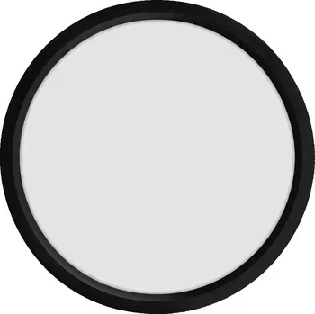 Kulatý Stropní Svítidlo Ledvance 50 x 5 cm černá