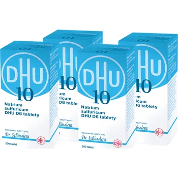 Homeopatikum DHU č.10 Natrium sulfuricum 4x200 tablet