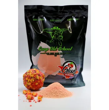 Návnadová surovina Lepidlo na krmení Carp Old School Glue Jahoda 1kg