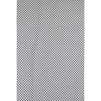 Bavlněná česká látka šíře 150cm - černý puntík 2mm na bílé (50cm)