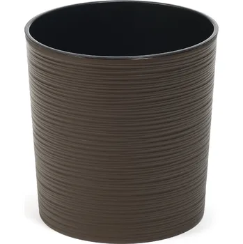 Květináč Lamela LAMELA, květináč MALWA DLUTO-vroubek 250 mm, moka