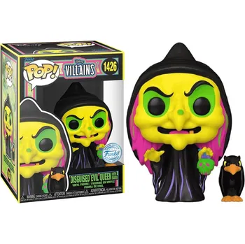 Figurka Funko POP! 1426 Disney Villains - Disguised Evil Queen with Raven BLKLT Special Edition