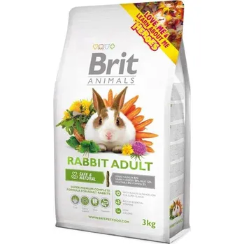 Krmivo pro hlodavce Brit Animals RABBIT ADULT Complete 3 kg