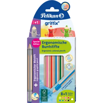 Pastelka Pastelky Griffix a tužka HB silné 10 ks