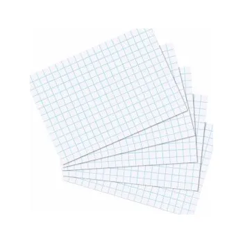 Dětské zboží Karty do kartotéky A6, bílé, čtvereček