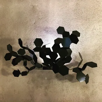 Nástěnné svítidlo Zava Andromeda, černé nástěnné designové svítidlo, 1xE27, šířka 50cm