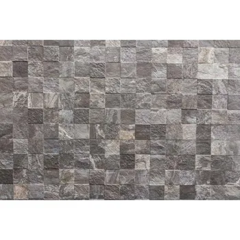 Fototapeta DIMEX | Samolepicí vliesová fototapeta na zeď Obklad stěny MA-5-0175 | 375 x 250 cm | šedá + Samolepicí vliesová fototapeta na stěnu DIMEX Obklad stěny MA50175 v rozměru 375 x 250 cm