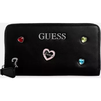 Peněženka GUESS dámská větší peněženka Evelynton černá