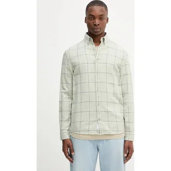 Pánská košile Bavlněná košile Tommy Jeans DM0DM21701 zelená 77X, vel. XL