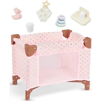 LullaBaby Postýlka pro panenku s doplňky