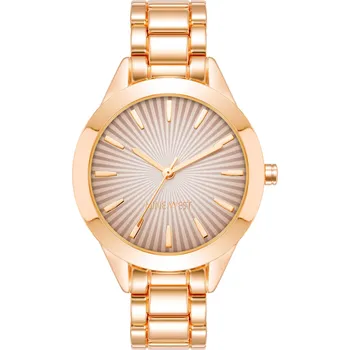 Hodinky Nine West dámské hodinky kulaté růžovo zlaté NW/3006RGRG