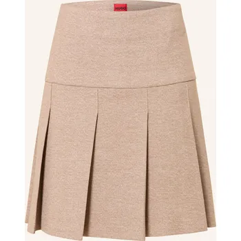 Dámské oblečení Hugo Dámská Skládaná Sukně Renore, světle hnědá, 42