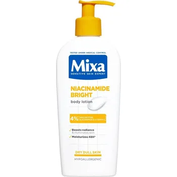 Tělové mléko Mixa Niacinamide Bright tělové mléko s bambuckým máslem 250 ml