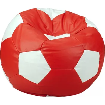 Taburet Sedací vak - míč 70 cm - červená + bílá
