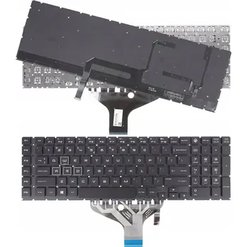 Náhradní klávesnice pro notebook Klávesnice L63808-001 L57380-001 HP OMEN 17-CB LED RGB pro HP, Compaq