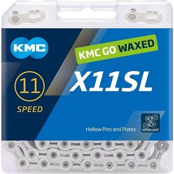 Řetěz na kolo Kmc X11 SL Stříbrný Waxed BOX řetěz + DÁREK