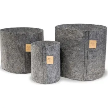 Květináč ROOT POUCH GREY - Textilní květináč, 30l