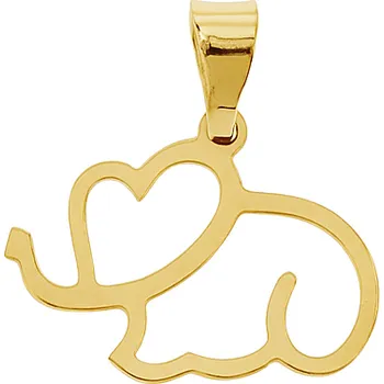 Přívěsek Lillian Vassago Zlatý přívěsek slon LLV31-GP050