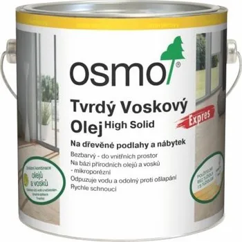 barva a nátěr na dřevo Osmo 3362 EXPRES Tvrdý voskový olej,MAT 2,5 l