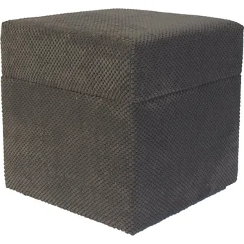 Taburet Taburet čalouněný Max Mebels hnědý