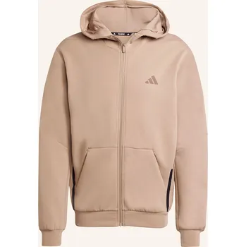 Pánská mikina Adidas Pánská Tréninková Bunda d4t Full-Zip, béžová, M