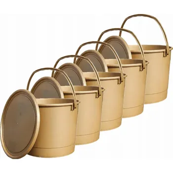 Vrták MiG Kbelík 6L s víkem zlatý 5 kusů,