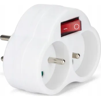 Elektrická zásuvka Elektrická Zásuvka rozbočka Vershold bílá