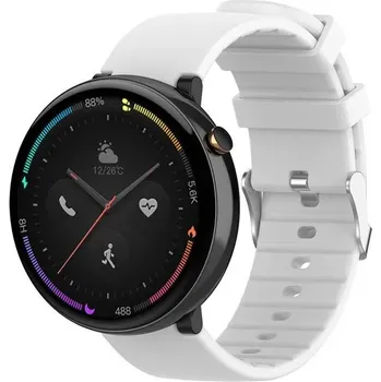 Příslušenství k chytrým hodinkám eses Silikonový řemínek pro Amazfit Nexo - Bílý
