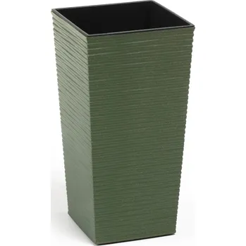 Lamela LAMELA, květináč FINEZIA ECO DLUTO - vroubek 190 x 190 mm, zelený