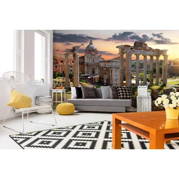 Fototapeta DIMEX | Samolepicí vliesová fototapeta na zeď Římské fórum MA-5-1170 | 375 x 250 cm | zelená, vícebarevná, béžová, hnědá, šedá + Samolepicí vliesová fototapeta na stěnu DIMEX Římské fórum MA51170 v rozměru 375 x 250 cm