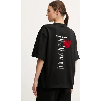 Dámské tričko Bavlněné tričko EA7 Emporio Armani dámské, černá barva, AF12957.7X000036 99X, vel. S