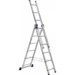 Alumet Alumet, univerzální 3-dílný žebřík, 3x6 příček, 44 x 169 cm, max. 150 kg, záruka 5 let