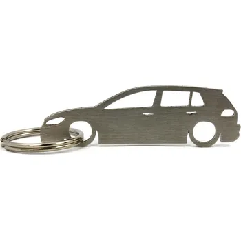 VW Volkswagen Golf MK7 5d klíčenka z nerezové oceli