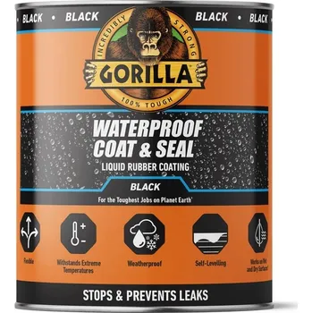 Stavebniny Gorilla Waterproof Coat Seal black 473 ml černá roztíratelná guma