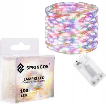 Vánoční dekorace Vánoční osvětlení na stromeček Springos do interiéru 10,2 m, 51 - 100 světýlek