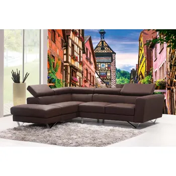 Fototapeta DIMEX | Samolepicí vliesová fototapeta na zeď Krásná francouzská vesnice MA-5-0987 | 375 x 250 cm | vícebarevná, žlutá, oranžová, růžová + Samolepicí vliesová fototapeta na stěnu DIMEX Krásná francouzská vesnice MA50987 v rozměru 375 x 250 cm