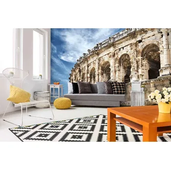 Fototapeta DIMEX | Samolepicí vliesová fototapeta na zeď Římský amfiteátr MA-5-0984 | 375 x 250 cm | modrá, bílá, béžová + Samolepicí vliesová fototapeta na stěnu DIMEX Římský amfiteátr MA50984 v rozměru 375 x 250 cm