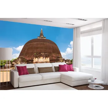 Fototapeta DIMEX | Samolepicí vliesová fototapeta na zeď Rankoth Vehera MA-5-1206 | 375 x 250 cm | zelená, modrá, béžová, hnědá + Samolepicí vliesová fototapeta na stěnu DIMEX Rankoth Vehera MA51206 v rozměru 375 x 250 cm