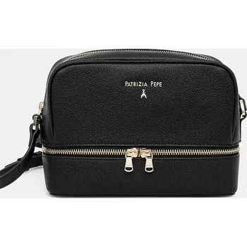 Kabelka Kožená kabelka Patrizia Pepe černá barva, 8B0253 L001 8B0253.L001 99X, vel. ONE SIZE