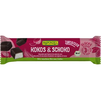 Čokoláda Kokos v hořké čokoládě 50 g BIO RAPUNZEL