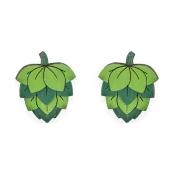 Módní doplněk Dřevěné náušnice Hops Earrings s možností výměny či vrácení do 30 dnů - EW53