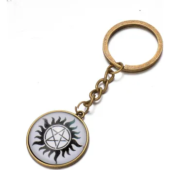 Klíčenka Supernatural (Lovci duchů) - pentagram (2) br