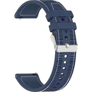 Příslušenství k chytrým hodinkám eses Silikonový prošívaný řemínek Huawei Watch GT5 41 mm a GT5 pro 42 mm - Tmavě modrý