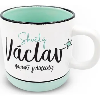 Nekupto Hrnek s potiskem 400 ml pastel - Václav