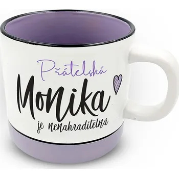 Nekupto Hrnek s potiskem 400 ml pastel - Monika