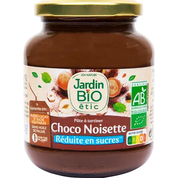 Pomazánka čokoládovo-lískooříšková se sníženým obsahem cukru 350 g BIO JARDIN BIO